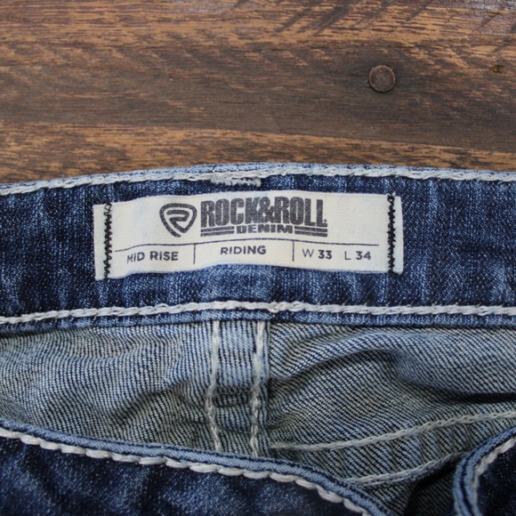 Rock & Roll Denim Mid Rise Riding Jeans 👖✨ - Picture 3 of 3